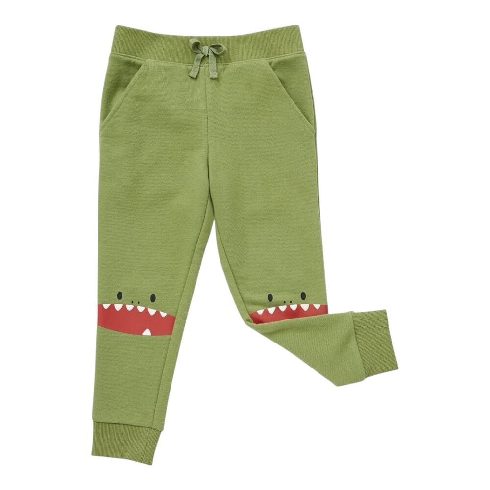 Cubcoats Big Boy's Dayo the Dinosaur Joggers Green Size 6-7 NWT